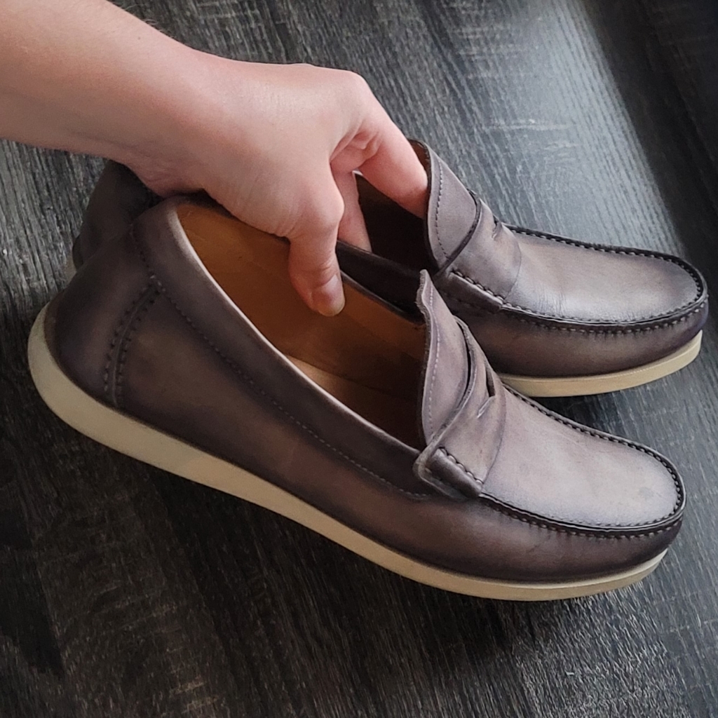 Magnanni Laguna Leather Loafers Size 8